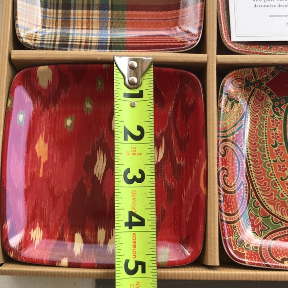 Pottery barn ikat tidbit plates - Picture 5 of 9